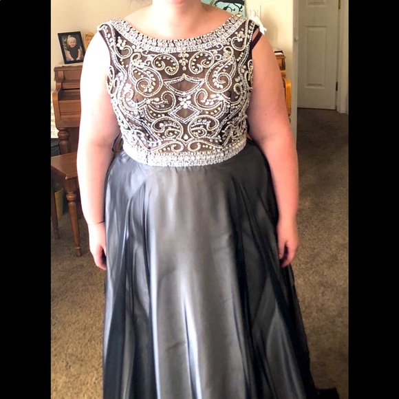 Dresses Grey Formal Dress Size 16 Poshmark